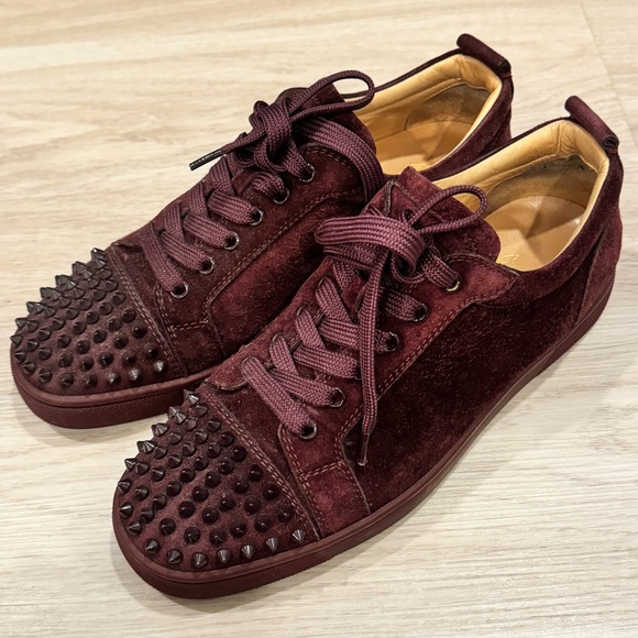 💥Christian Louboutin💥Louis Junior Spikes Orlato Flat 'Majestueux' - Picture 4 of 12